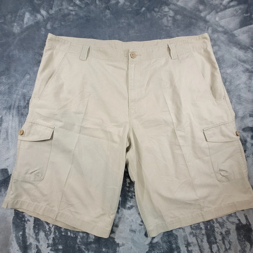 The North Face Tekware Mens Khaki Ripstop Cargo Shorts Sz 42‎ Tan Hiking Outdoor
